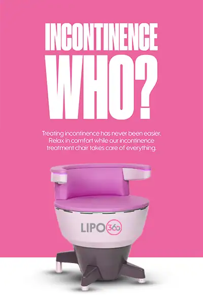 LIPO360 EMS Chair Can Help with Urinary Incontinence 2 Image of a urinary incontinence treatment seat Willenhall